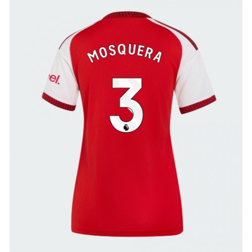 Arsenal Cristhian Mosquera #3 Fußballbekleidung Heimtrikot Damen 2026-27 Kurzarm